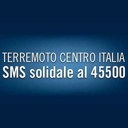 Terremoto Centro Italia - SMS solidale