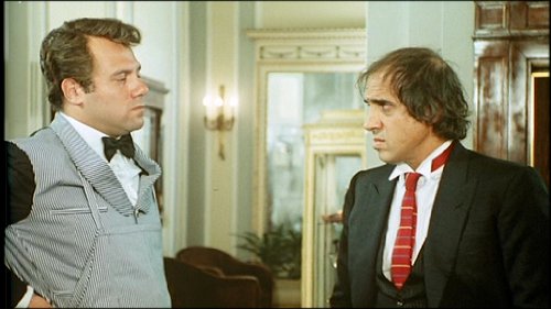 Adriano Celentano e Carlo Verdone nel film 'Grand Hotel Excelsior'