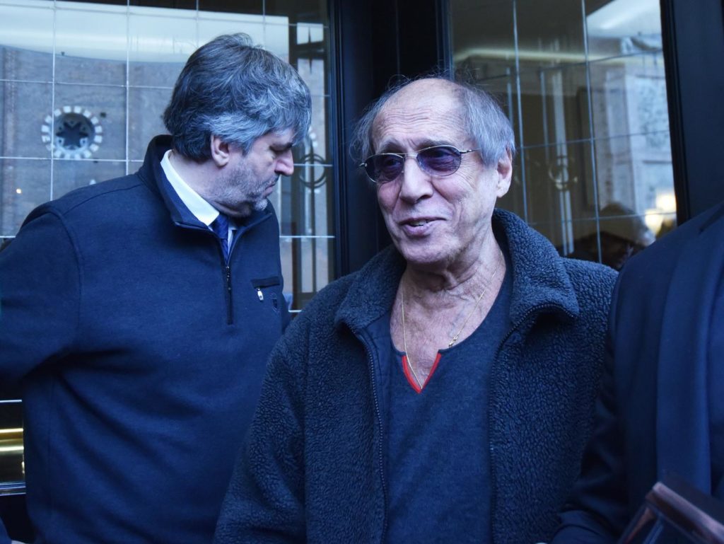 l'arrivo di Adriano Celentano all'hotel Due Torridi Verona