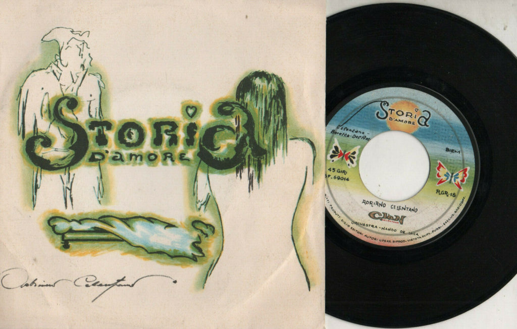 LP di "Storia d'Amore" (1969) di Adriano Celentano