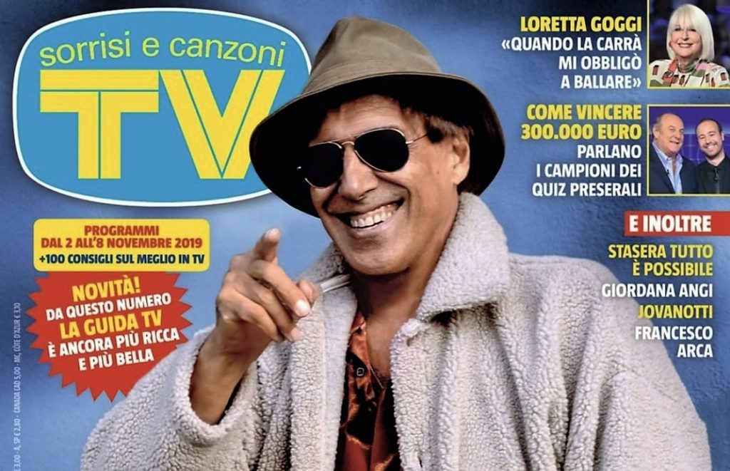 Adriano Celentano nella copertina di "TV Sorrisi e Canzoni"